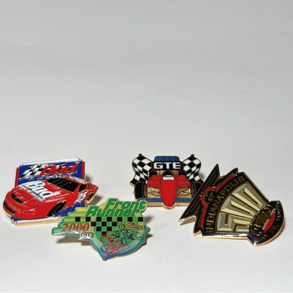 Lot of 4 NASCAR Racing Pins Vintage Indy 500 Budweiser Front Runner GTE - Picture 3 of 11